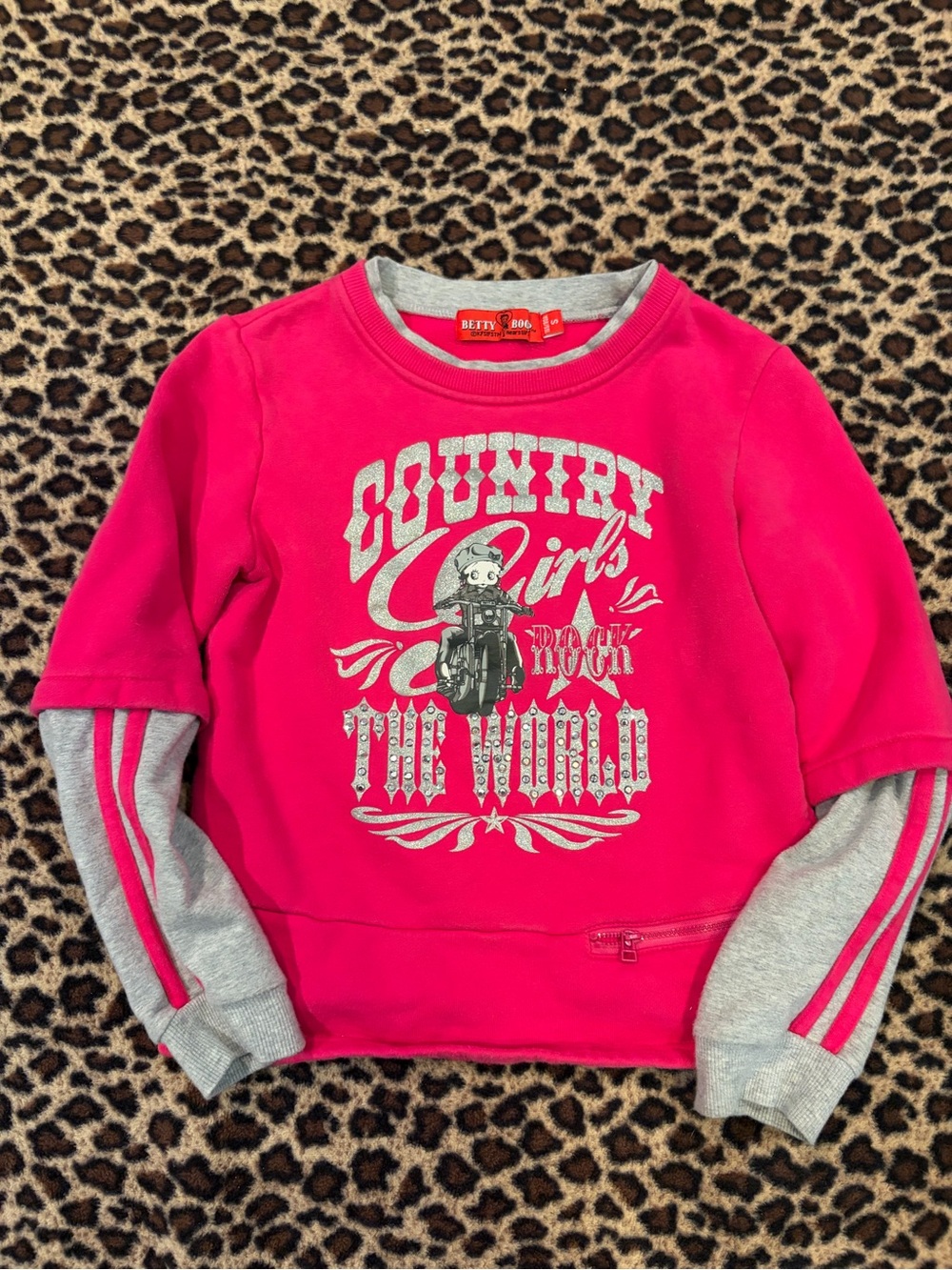 Betty boop rhinestone sweater